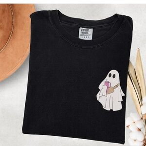 Embroidered Boo-Jee Ghost pocket logo  T-shirt